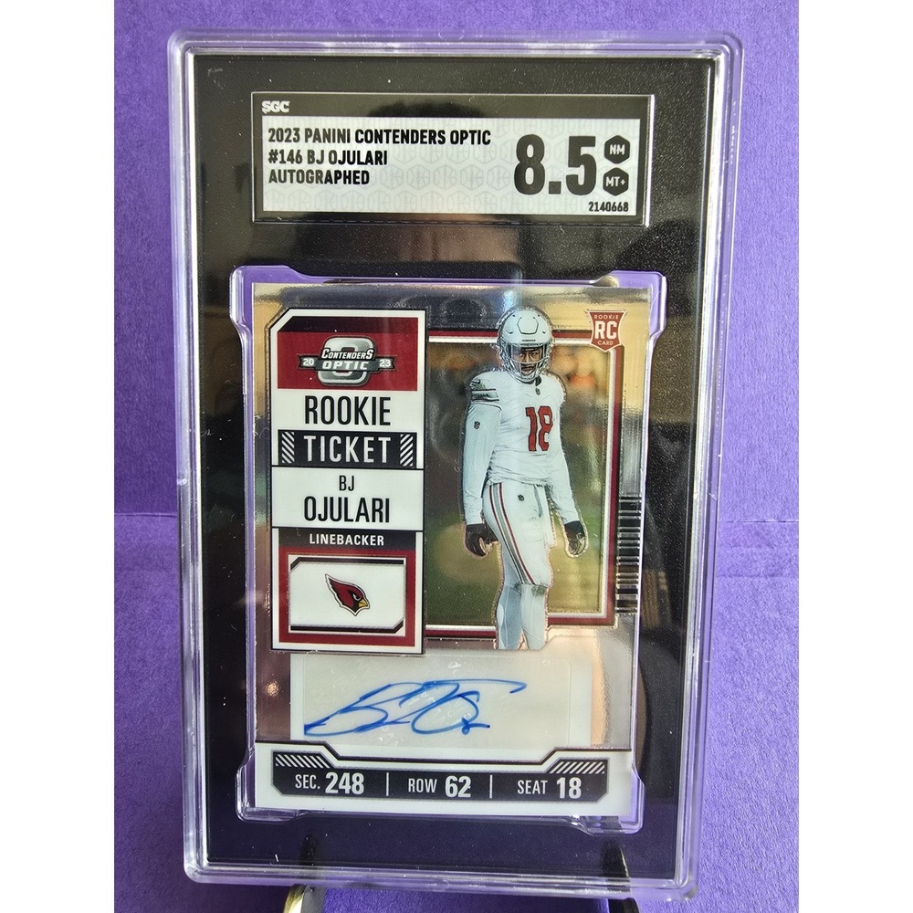 AUTO 💥 BJ OJULARI RC SP 2023‎ Panini Contenders Optic Rookie Ticket No. 146
